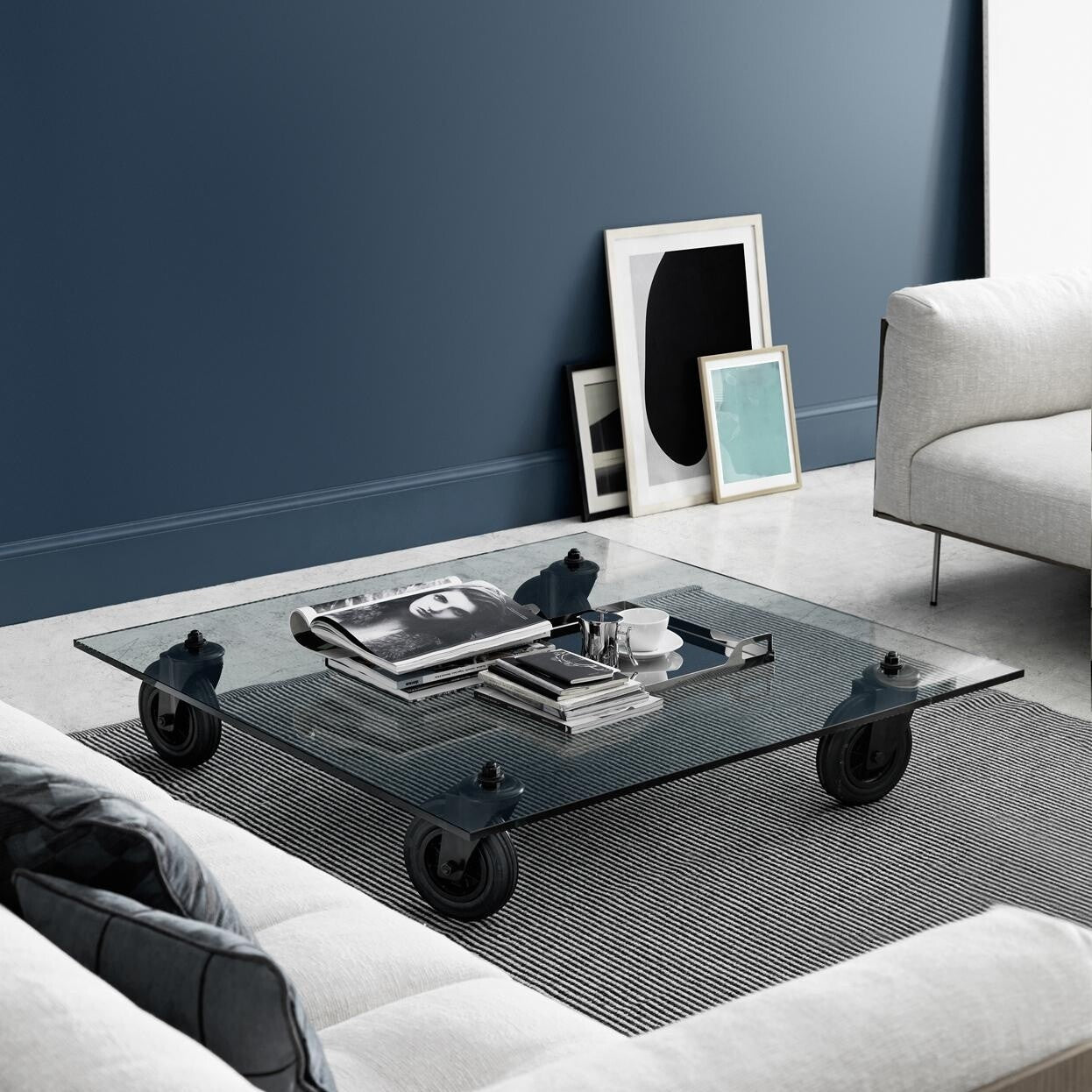 Tavolo Con Ruote Couchtisch 110x110cm