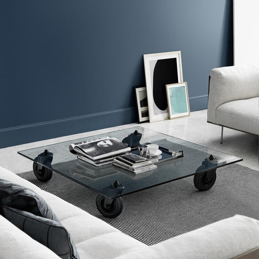 Tavolo Con Ruote Couchtisch 100x100cm