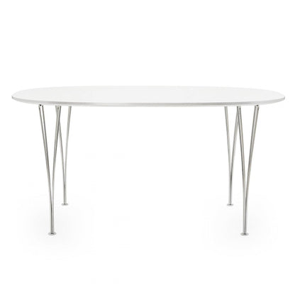 B611 Super-elliptischer Tisch 135x90x72cm Weiß