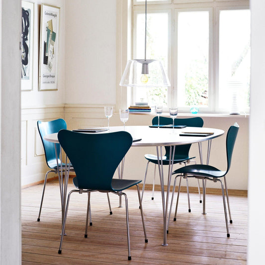 B611 Super-elliptischer Tisch 135x90x72cm Weiß