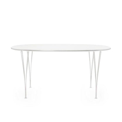 B613 Super-elliptischer Tisch 180x120x72cm Weiß