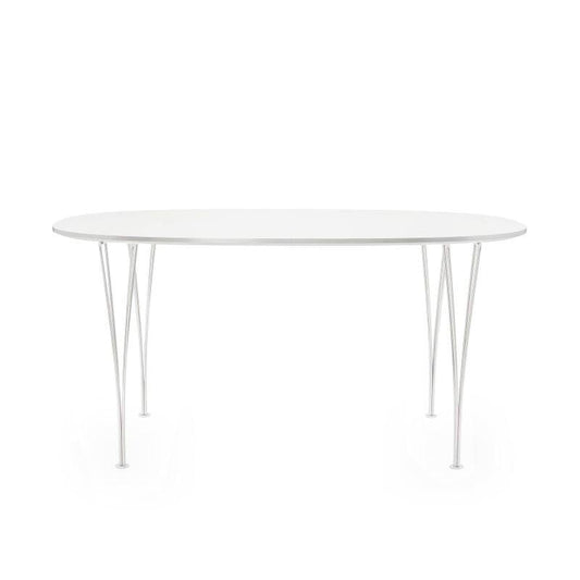 B613 Super-elliptischer Tisch 180x120x72cm Weiß