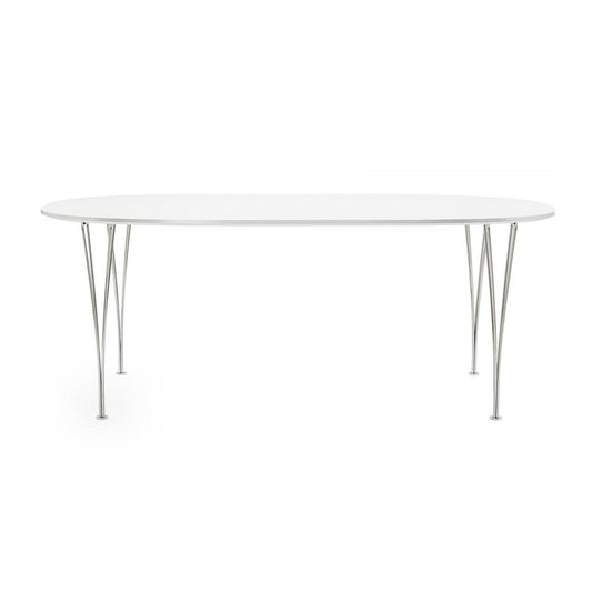 B614 Super-elliptischer Tisch 240x120x72cm Weiß