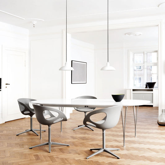 B614 Super-elliptischer Tisch 240x120x72cm Weiß