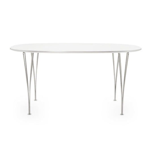 B616 Super-elliptischer Tisch 170x100x72cm Weiß