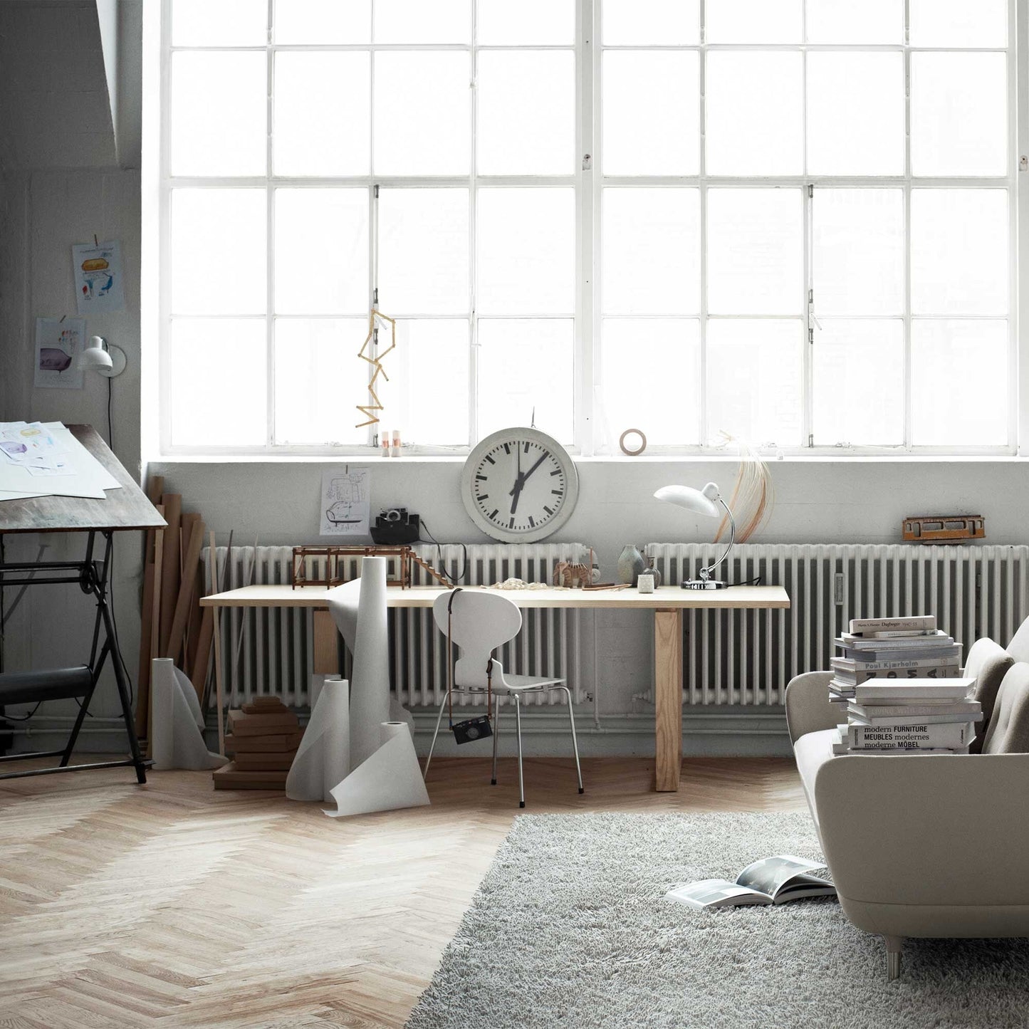 Die Ameise™ Stuhl gefärbte Esche Schwarz