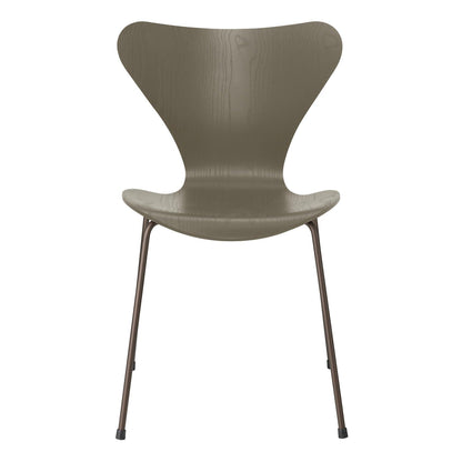 Serie 7™ Stuhl gefärbte Esche Braun Bronze Olivgrün