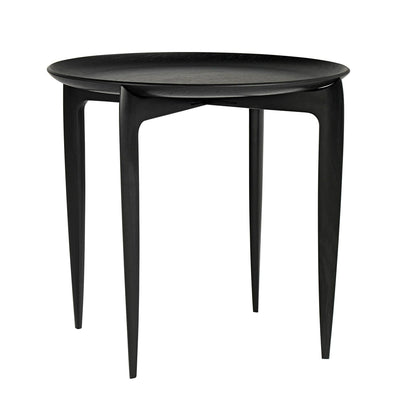Tray Table Klapptisch Ø45cm Schwarz