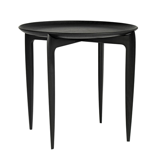 Tray Table Klapptisch Ø45cm Schwarz