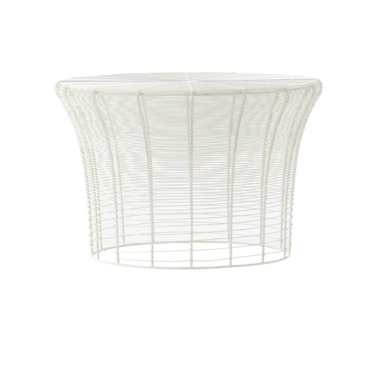 Aram Hocker H 25cm Weiß