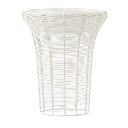 Aram Hocker H 43cm Weiß