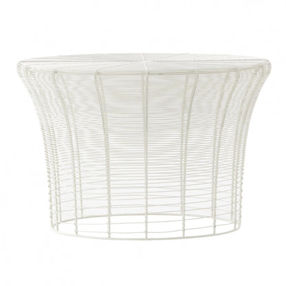 Aram Kaffeetisch H 41cm Weiß