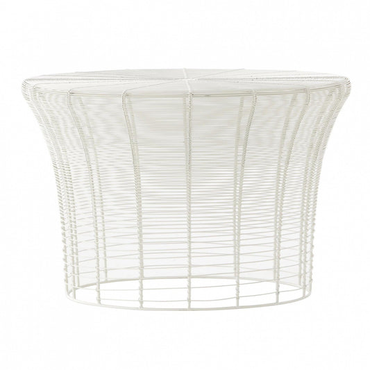 Aram Kaffeetisch H 41cm Weiß