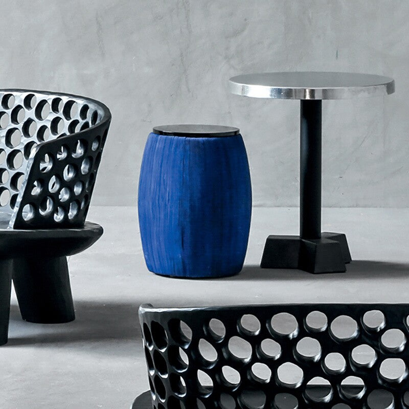 News 108 Beistelltisch/ Ottomane Schwarz