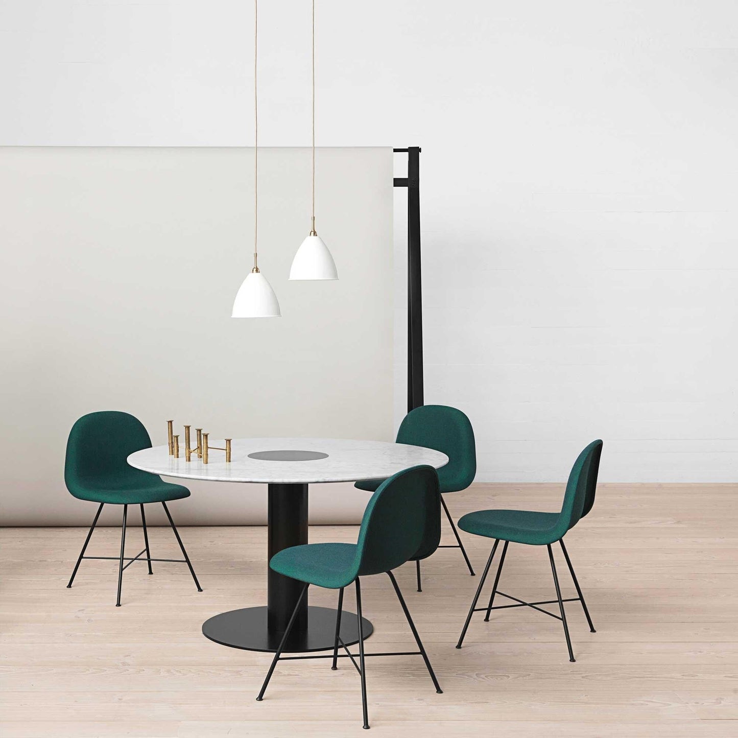 2.0 Dining Tisch Gestell schwarz Ø130cm Schwarz
