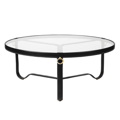Adnet Couchtisch Ø 100cm Schwarz