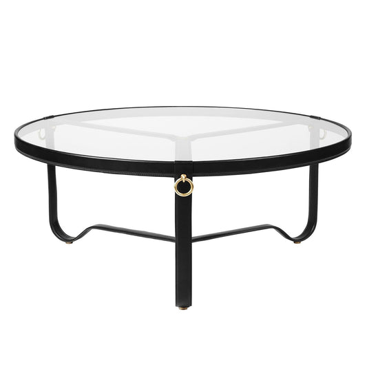 Adnet Couchtisch Ø 100cm Schwarz
