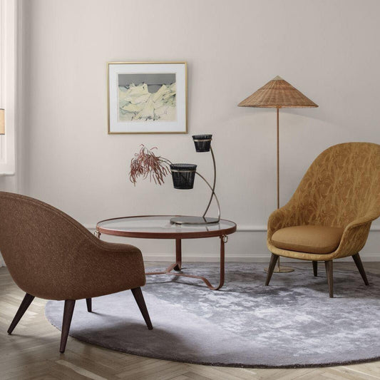 Adnet Couchtisch Ø 100cm Schwarz