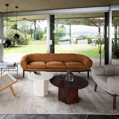 Epic Kaffeetisch Ø60cm Travertin Weiß