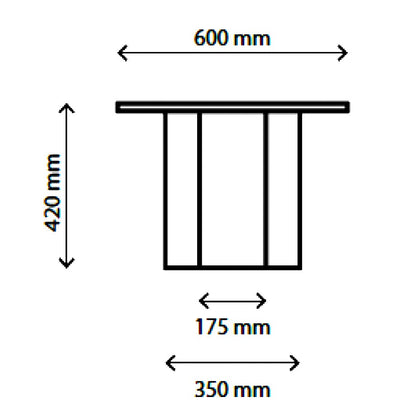 Epic Kaffeetisch Ø60cm Travertin Weiß