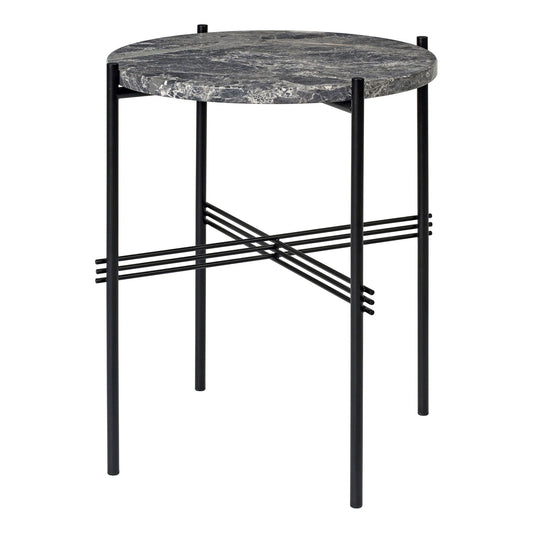 TS Beistelltisch Marmor Ø40cm Schwarz