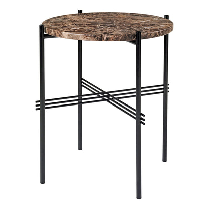 TS Beistelltisch Marmor Ø40cm Schwarz