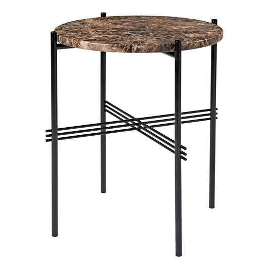 TS Beistelltisch Marmor Ø40cm Schwarz