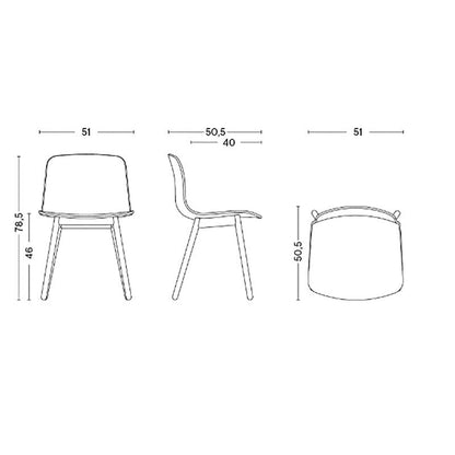 About a Chair AAC 12 2.0 Stuhl Eiche matt lackiert Weiß