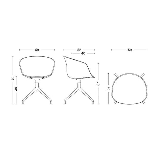 About a Chair AAC 20 2.0 Drehstuhl Gestell schwarz Schwarz