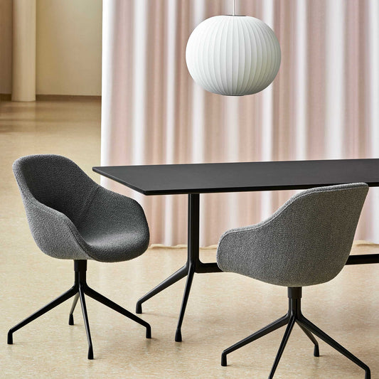 About a Table AAT 10 Esstisch Tischplatte Linoleum Schwarz