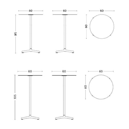 Neu Tisch hoch Anthrazit