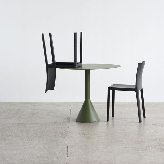 Palissade Cone Gartentisch Ø90cm Eisenrot