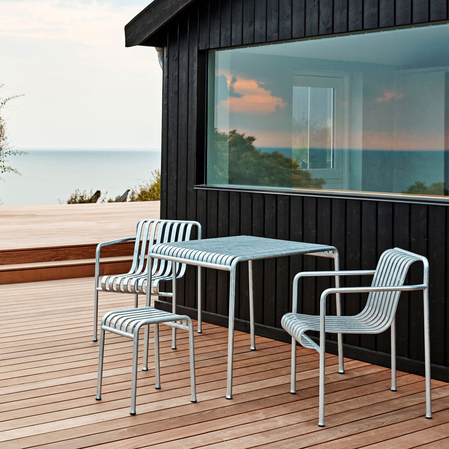 Palissade Dining Gartenarmlehnstuhl Feuerverzinkt