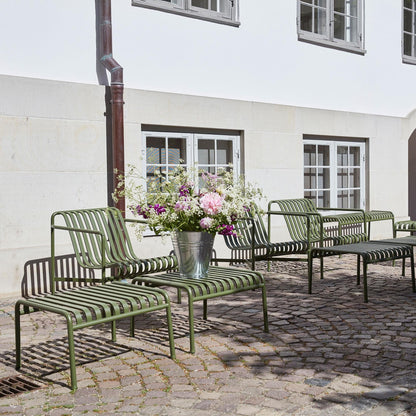 Palissade Garten Loungesessel niedrig 2er Set Schwarz