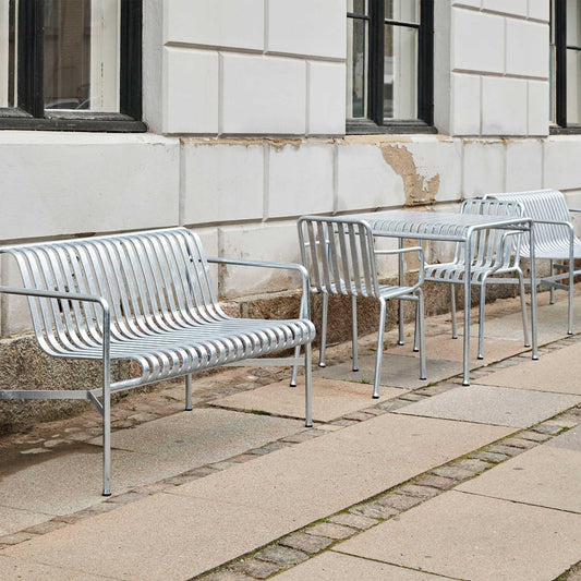 Palissade Gartenarmlehnstuhl Feuerverzinkt 4er Set