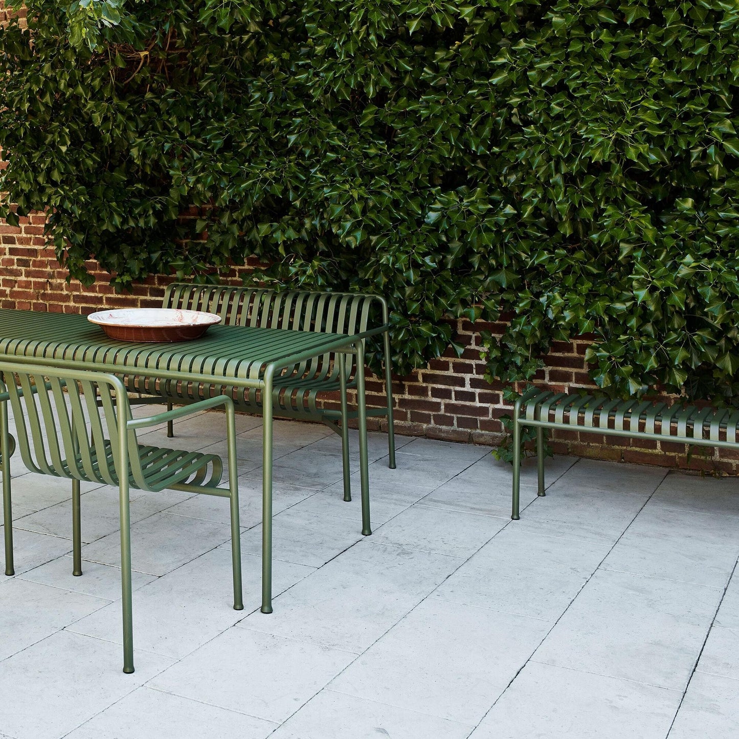 Palissade Gartenbank Weiß