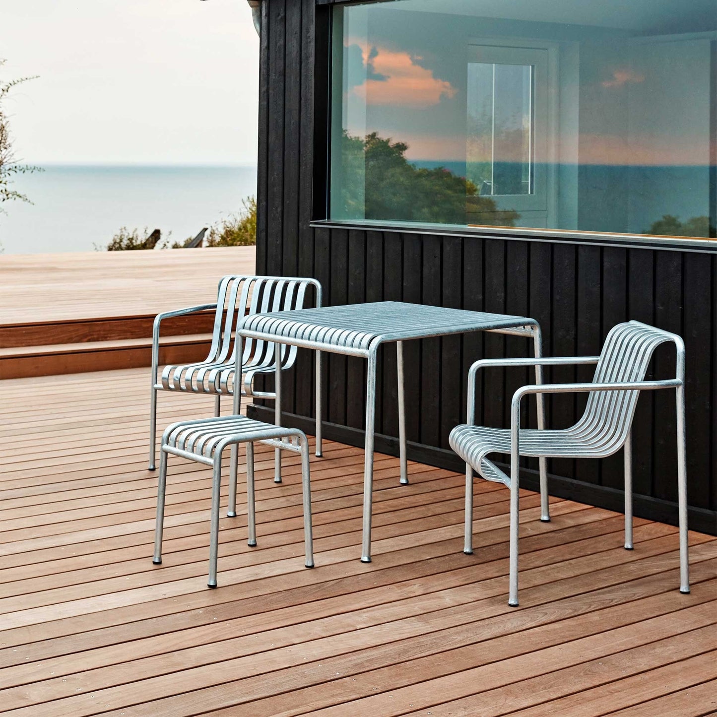 Palissade Gartenhocker Feuerverzinkt