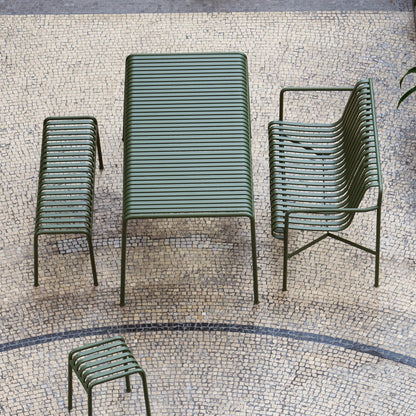 Palissade Gartenhocker Weiß