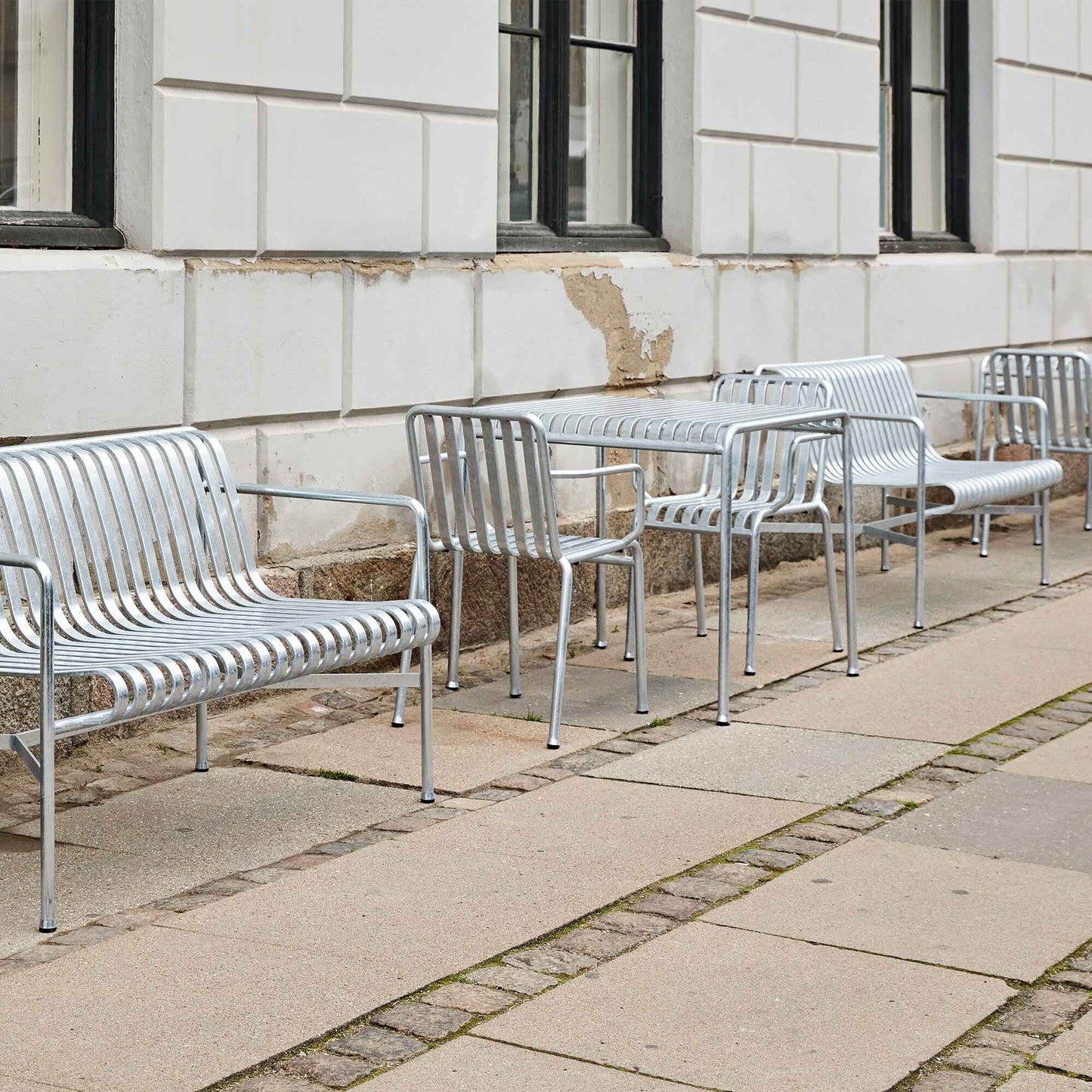 Palissade Gartentisch Feuerverzinkt 82,5x90cm