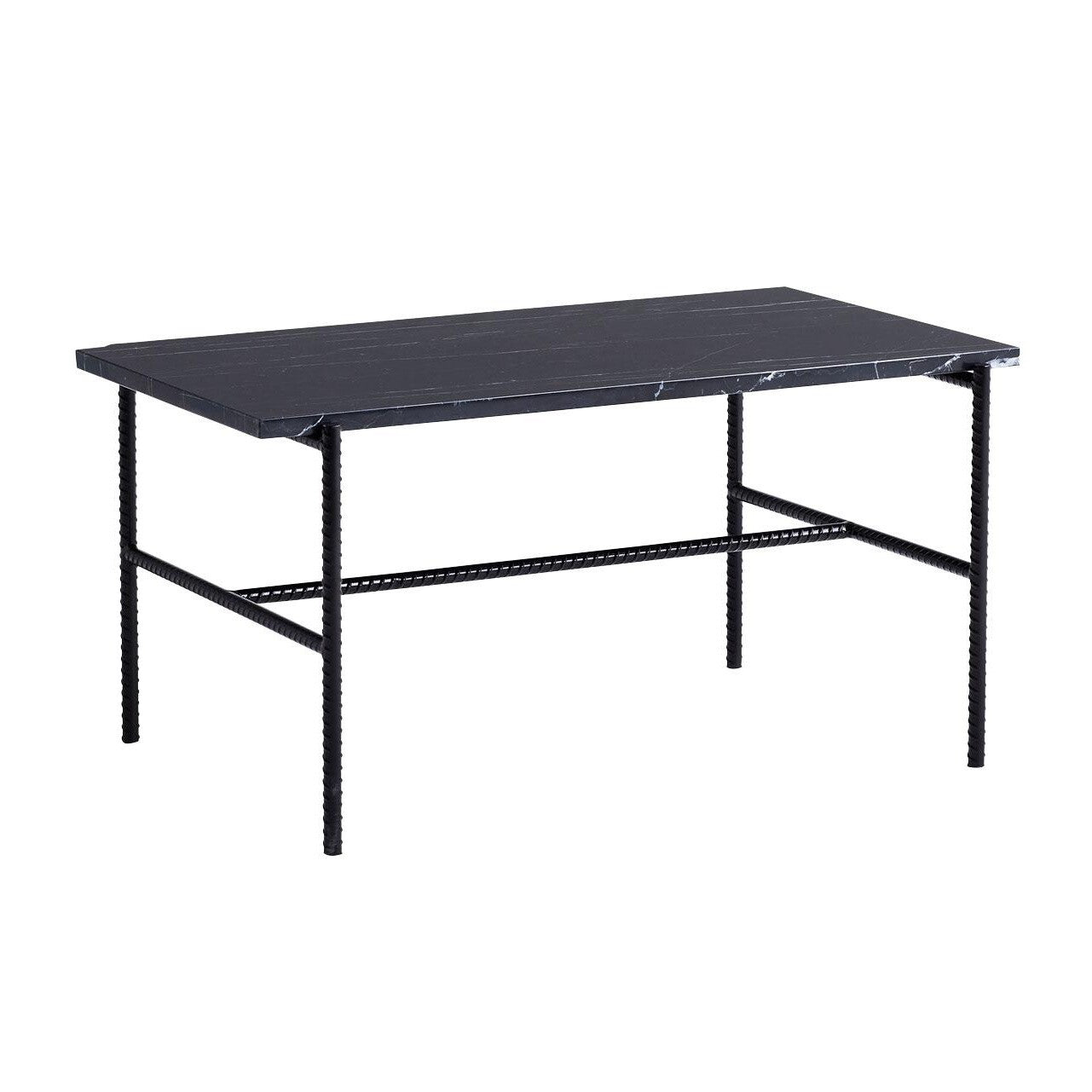 Rebar Couchtisch 80x49cm Schwarz