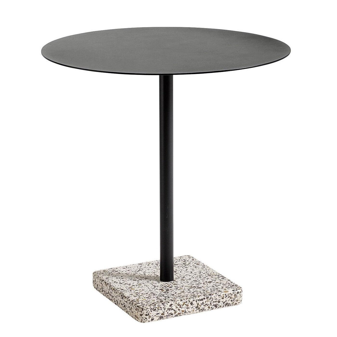 Terrazzo Gartentisch Ø70cm Anthrazit