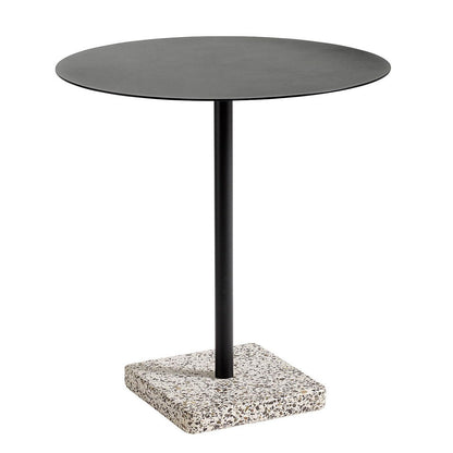 Terrazzo Gartentisch Ø70cm Anthrazit