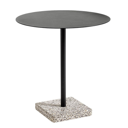 Terrazzo Gartentisch Ø70cm Anthrazit