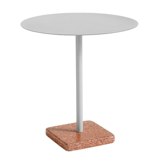 Terrazzo Gartentisch Ø70cm Himmelgrau