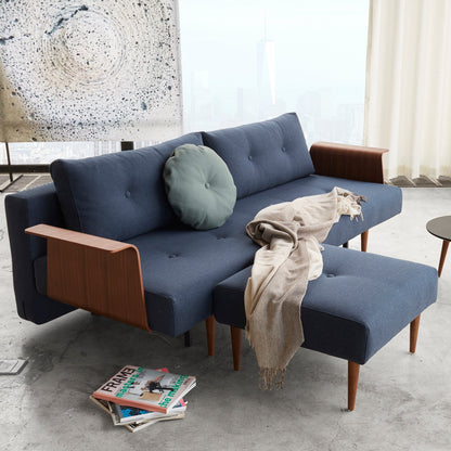 Recast Plus Hocker Beine dunkles Holz H 38cm