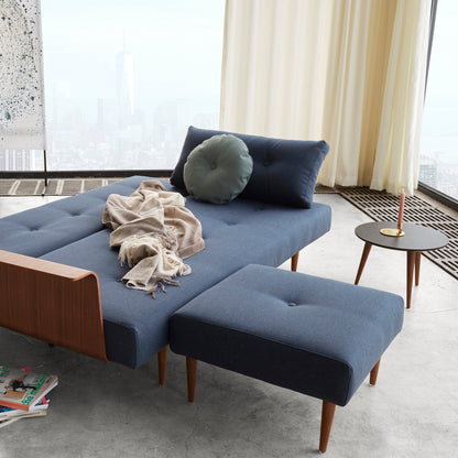 Recast Plus Hocker Beine dunkles Holz H 38cm