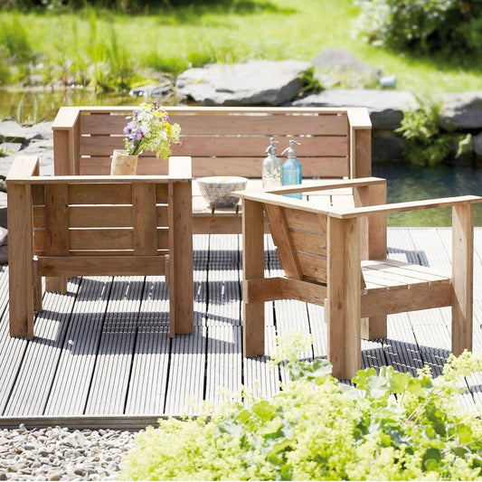 Batten Teakholz Loungesessel Natur