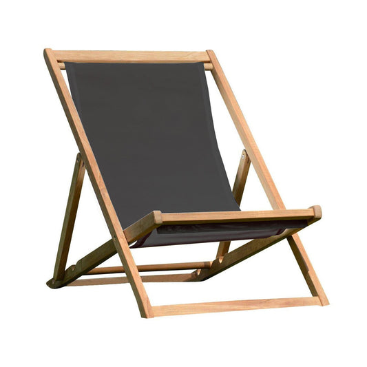 Cannes Deckchair Liegestuhl Schwarz