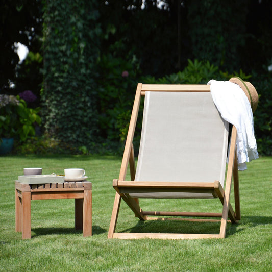 Cannes Deckchair Liegestuhl Schwarz