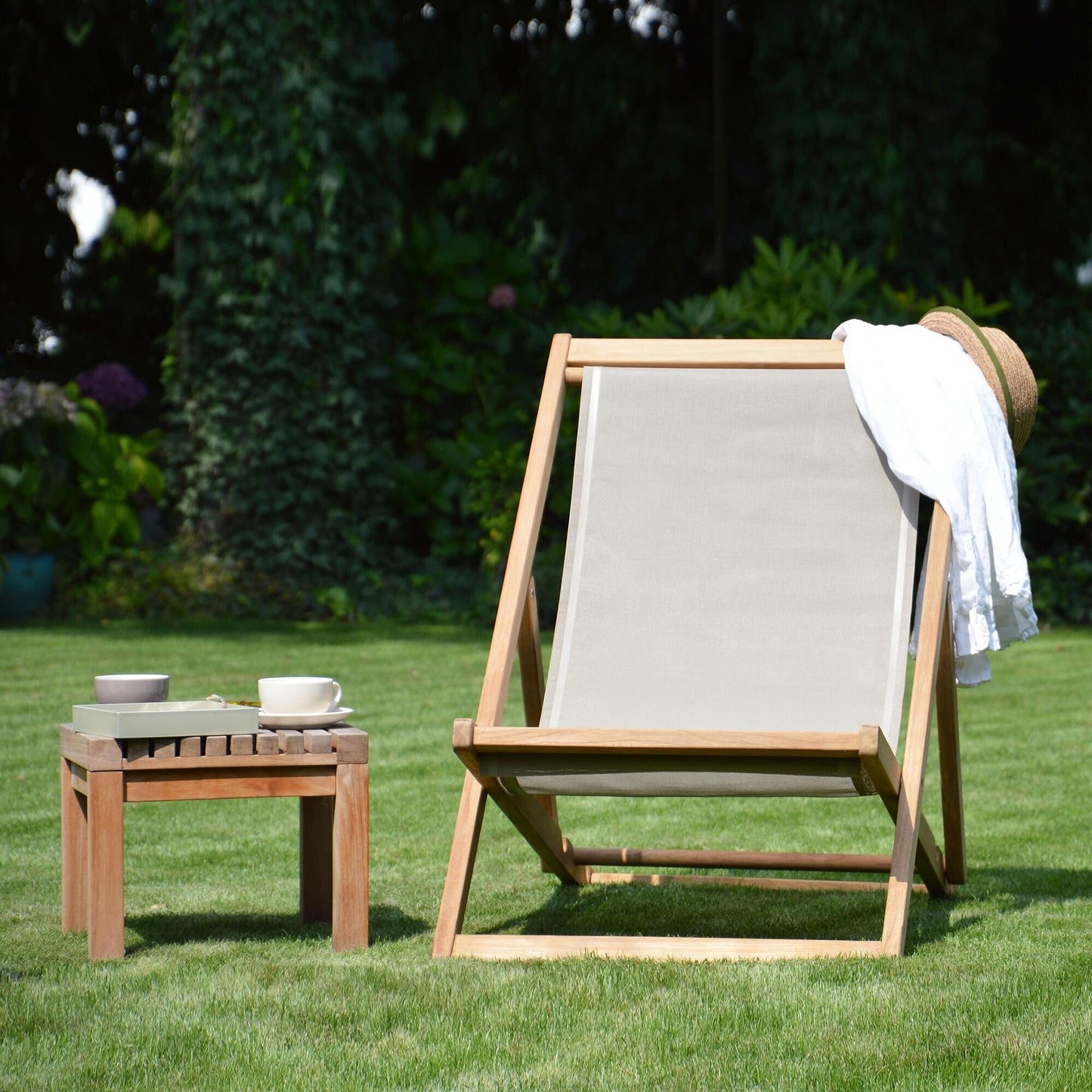 Cannes Deckchair Liegestuhl Schwarz